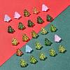 40Pcs Dyed & Heated Glass Beads GLAA-FS0001-88C-5