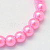 Baking Paint Pearlized Glass Pearl Round Bead Strands HY-Q330-8mm-68-2