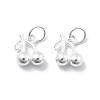 925 Sterling Silver Cherry Charms STER-D302-09S-1