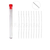 Tarnish Resistant Stainless Steel Collapsible Big Eye Beading Needles SENE-PW0013-02I-1
