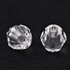 Round Shaped Transparent Acrylic Faceted Beads X-DB6mmC01-2