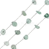 Handmade Natural Green Aventurine Chip Beads Chain CHS-H028-06A-07-1