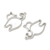 Alloy Open Back Bezel Pendants X-FIND-L025-02P-2