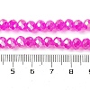 Baking Electroplate Glass Beads Strands DGLA-A039-J8mm-B24-4