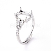 Adjustable Brass Finger Ring Components KK-L193-08P-4