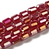 Electroplate Glass Beads Strands EGLA-D031-01K-1