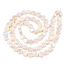 Electroplate Opaque Solid Color Glass Beads Strands EGLA-N002-27-B04-2