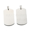 201 Stainless Steel Stamping Blank Tag Pendants STAS-O044-P122-1