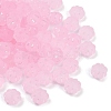 Frosted Transparent Acrylic Beads OACR-P029-03B-05-2