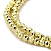 Electroplate Glass Beads Strands EGLA-D030-15A-03-3