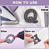 Alphabet Resin Rhinestone Patches DIY-GF0009-18B-6
