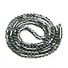 Baking Paint Transparent Glass Beads Strands DGLA-N011-6mm-07-2
