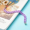 Opaque Acrylic Curb Chain Phone Case Chain HJEW-JM00512-02-2
