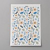 Flower Pattern Polymer Clay Water Transfer Paper DIY-WH0568-73B-1