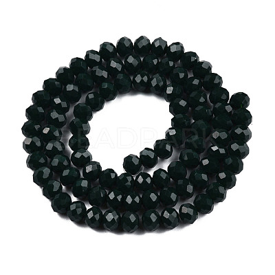 Opaque Solid Color Glass Beads Strands EGLA-A034-P10mm-D12-1