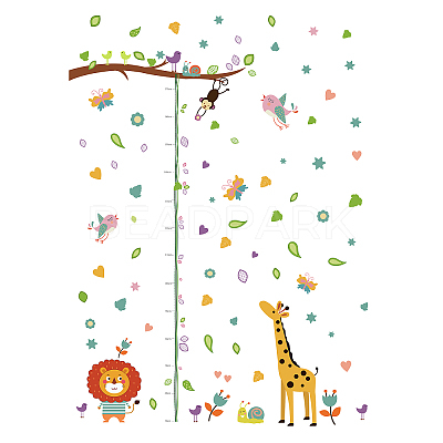 PVC Height Growth Chart Wall Sticker DIY-WH0232-002-1
