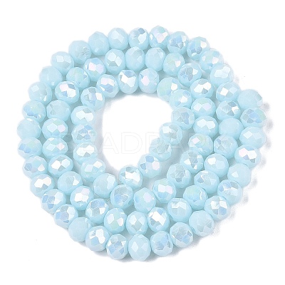 Electroplate Glass Beads Strands LS-EGLA-A044-P6mm-B06-1