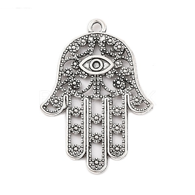 Tibetan Style Alloy Pendants TIBEP-ZN60334-AS-FF-1