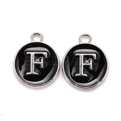 Platinum Plated Alloy Charms X-ENAM-S118-02F-P-1