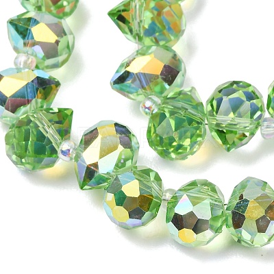 Electroplate Glass Beads Strands EGLA-D030-17E-1