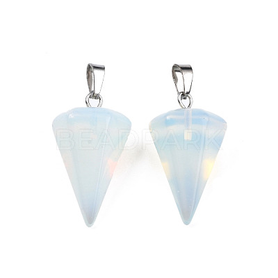 Cone/Spike/Pendulum Opal Stone Pendants X-G-R278-85-1