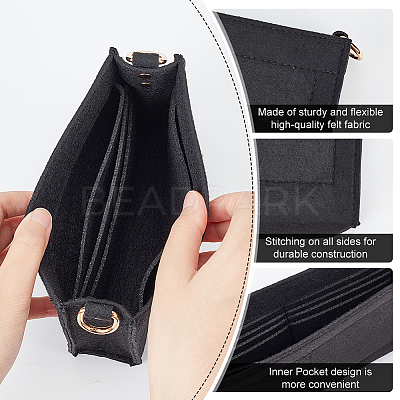 2Pcs 2 Style Wool Felt Bag Organizer Inserts FIND-WR0007-41B-1
