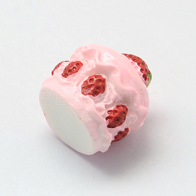 Strawberry Cake Resin Decoden Cabochons CRES-R183-05B-1