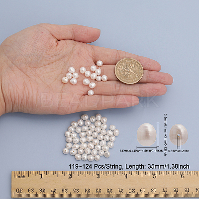 1 Strand Natural Cultured Freshwater Pearl Beads Strands PEAR-CA0001-15A-1