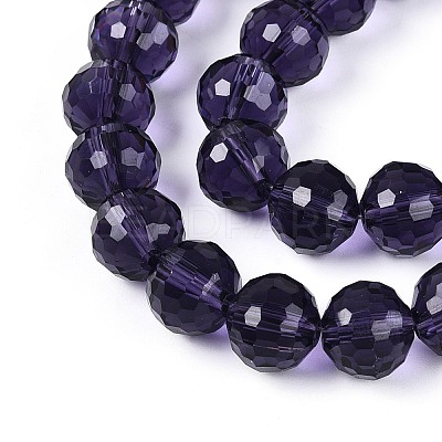 Transparent Glass Bead Strands GLAA-R095-10mm-37-1