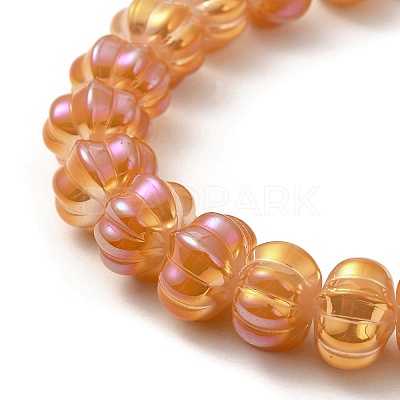 Rainbow Plated Electroplate Glass Beads GLAA-G106-02A-FR01-1