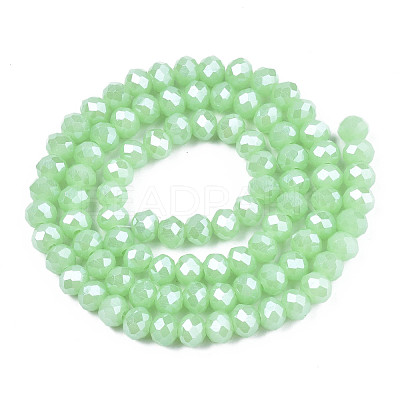 Electroplate Glass Beads Strands EGLA-A034-J4mm-A05-1
