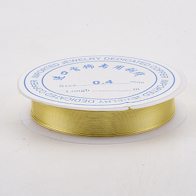 Round Copper Jewelry Wire X-CWIR-Q006-0.5mm-G-1