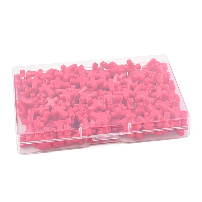 200Pcs Opaque Acrylic Beads SACR-FS0001-39E-1