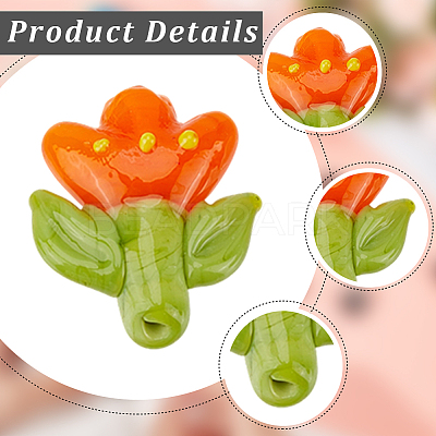 12Pcs Handmade Lampwork Beads LAMP-PA0001-03A-1