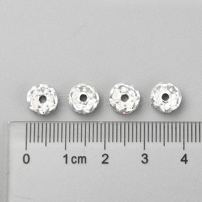 Iron Crystal Rhinestone Spacer Beads RB-A008-8MM-S-1