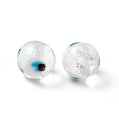 Handmade Evil Eye Lampwork Beads LAMP-F025-03F-1