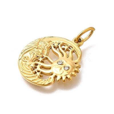 304 Stainless Steel Pendants STAS-R159-61G-03-1