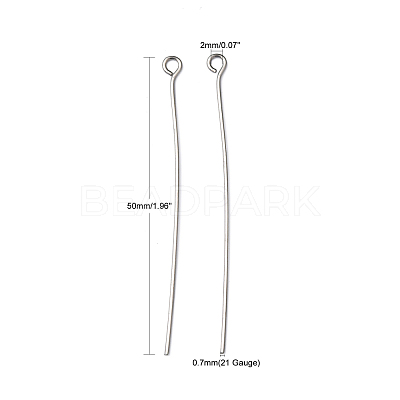 Non-Tarnish 304 Stainless Steel Eye Pin X-STAS-R045-50mm-1