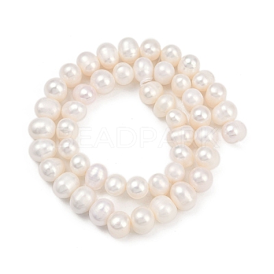 Natural Cultured Freshwater Pearl Beads Strands PEAR-I007-07X-11A-1