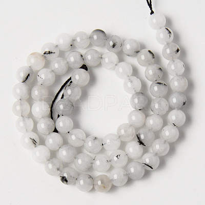 Natural Quartz Beads Strands G-T129-11-6mm-1