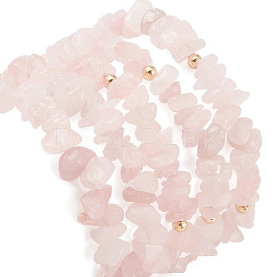 5Pcs 5 Style Natural Mixed Gemstone Chips Stretch Bracelets Set BJEW-JB09551-1