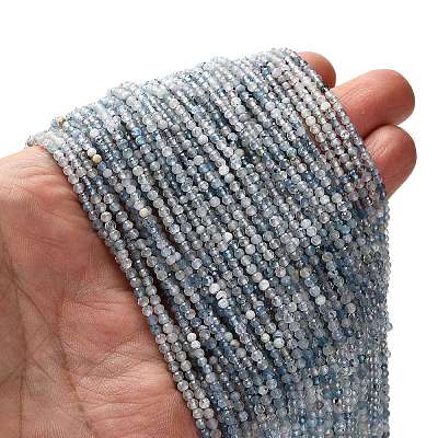 Natural Aquamarine Beads Strands G-RM2025-A17-2mm-1