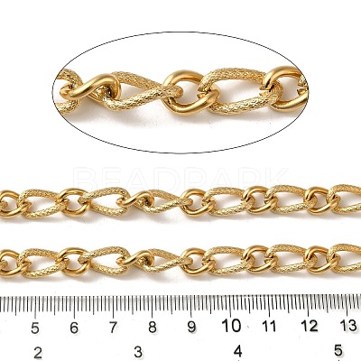 Ion Plating(IP) 304 Stainless Steel Teardrop Link Chains CHS-Q006-12G-1