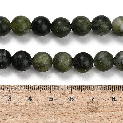 Natural Chinese Jade Southern Jade Beads Strands G-P626-10mm-01A-1