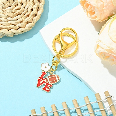 Alloy Enamel Pendants Keychain KEYC-FS00025-1-1