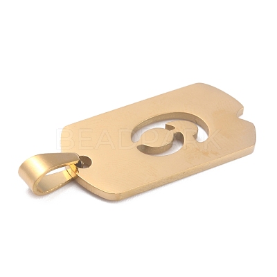 Ion Plating(IP) 304 Stainless Steel Pendants STAS-O127-D09-1