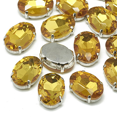 Sew on Rhinestone RGLA-T091-10x14mm-22P-1