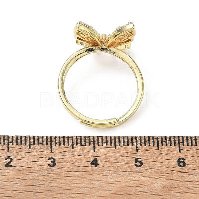 Brass & Cubic Zirconia Finger Rings CU-CBA7E55-10G-1