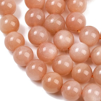 Natural Sunstone Beads Strands G-G342-A01-8.5mm-1
