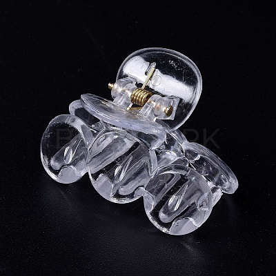 Transparent Plastic Claw Hair Clips PHAR-F016-08-1